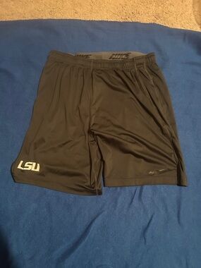 Nike Black Athletic Shorts with LSU Accent